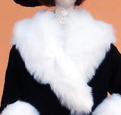 Click to enlarge image  - Lady Marion 17 inch Mold Set - 1910 Black Charmeuse Manteau 