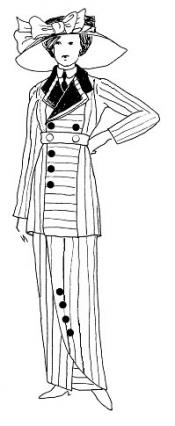 Click to enlarge image 1912 Boarding Suit - Pattern # 97