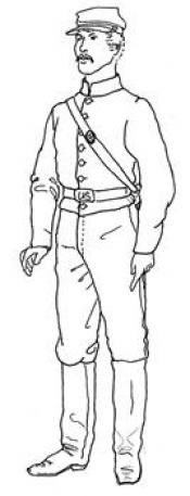 Click to enlarge image Civil War Uniform with Shell Jacket - Pattern 81