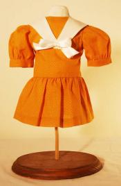 Click to enlarge image Dress w/ Dropped waist-Detach Collar that fits American Girl - Pattern 50