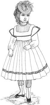 Click to enlarge image 1864 Dress with Guimpe that fits American Girl Dolls - Pattern 59